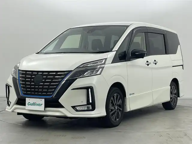 日産 セレナ e－パワー HWS V アーバンクロム 群馬県 2021(令3)年 3.6万km ブリリアントホワイトパール セーフティパックA/・インテリジェントアラウンドビューモニター/・インテリジェントルームミラー/・インテリジェントDA(ふらつき警報)/・ヒーター付きドアミラー/・サイド/カーテンエアバッグ/――――――――――/純正フリップダウンモニター/純正10インチSDナビ/（フルセグTV/BT/CD/DVD/Blu-ray/USB/SD/AM/FM）/アーバンクロム専用16インチアルミホイール/純正ドライブレコーダー　（DJ4-D）/ビルトインETC/両側パワースライドドア/プロパイロット/エマージェンシーブレーキ/踏み間違い衝突防止アシスト/BSW（後側方車両検知警報）/BSI(後側方衝突防止支援)/LDW（車線逸脱警報）/LDP（車線逸脱防止支援）/ソナー