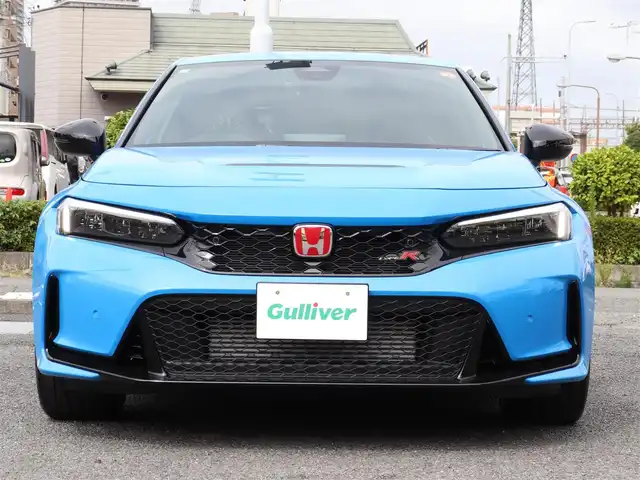 ホンダ シビック タイプR レーシングブラックPKG 神奈川県 2025(令7)年 0.1千km レーシングブルーパール 6速マニュアル/ワンオーナー/ブラインドスポットモニター/ETC2.0 /アジャイルハンドリングアシスト/バックカメラ/ワイヤレス充電/純正19インチAW/純正メモリナビ/フルセグテレビ/クルーズコントロール(追従機能付き)/プッシュスタート/コーナーセンサー/保証書/取説/スペアキー