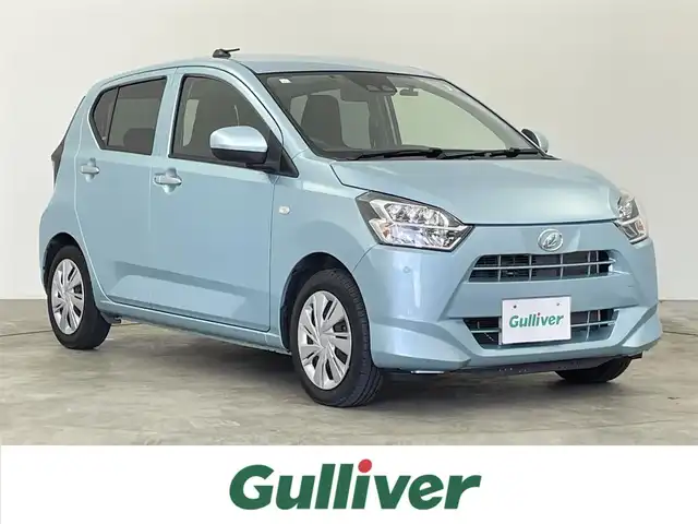 ダイハツ ミラ イース X SAⅢ 千葉県 2017(平29)年 1.4万km スカイブルーメタリック スマートアシストIII/・衝突回避支援ブレーキ機能/・急発進抑制制御/・車線逸脱警報機能/・オートハイビーム/・先行車発進お知らせ機能/ディーラー純正SDナビ/（CD/DVD/Bluetooth/USB/フルセグ）/バックカメラ/ライトレベライザー/コーナーセンサー/ETC/純正ドライブレコーダー/純正フロアマット/LED/スペアキー×1