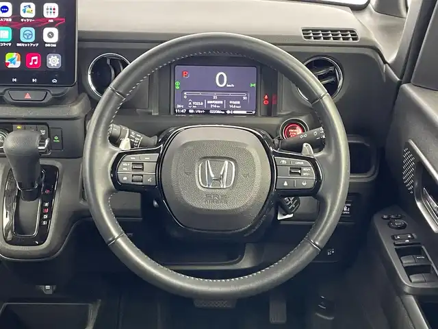 ホンダ Ｎ ＢＯＸ カスタム ターボ 埼玉県 2023(令5)年 2.2万km プラチナホワイトパール ホンダセンシング　社外ディスプレイオーディオ　バックカメラ　アダプティブクルーズコントロール　シートヒーター　純正アルミホイール　プッシュスタート　スマートキー　オートライト　ＬＥＤヘッドライト