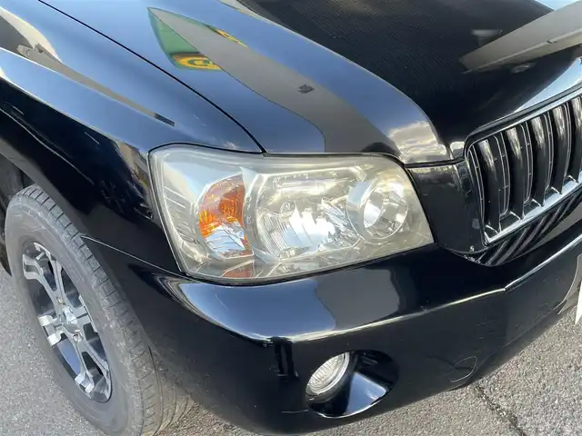 トヨタ クルーガー Ｌ 2．4S 宮城県 2004(平16)年 14.4万km ブラック ・社外ナビ/（パナソニック/CN-AW8500)/（フルセグTV/CD/DVD）/・電動格納ミラー/・革ステアリング/・ETC/・ISOFIX/・バイザー/・HIDライト/・フロントフォグランプ/・オートライト/・フロアマット/・社外16インチアルミホイール/・Wエアバッグ/ABS/・取扱説明書