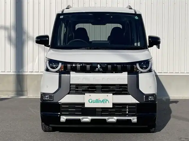 三菱 デリカミニ G 群馬県 2024(令6)年 0.3万km アメジストブラック/シルキーホワイト e-アシスト/・衝突軽減ブレーキシステム/・踏み間違い衝突防止アシスト/・車線逸脱警報システム/・車線逸脱防止支援機能/・オートマチックハイビーム/・ふらつき警報/・前方衝突予測警報/・標識検知システム/・先行車発進通知/純正9インチナビ/（BT/HDMI/SD）/フルセグTV/バックカメラ/パワースライドドア/ハーフレザー/シートヒーター（D席/N席）/ステアリングスイッチ/LEDヘッドライト/JAOS14インチAW