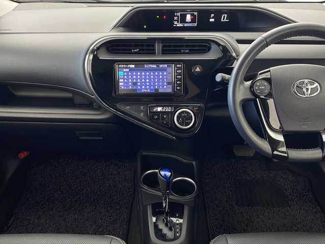 トヨタ アクア G ソフトレザーセレクション 秋田県 2019(平31)年 3.9万km ホワイトパールクリスタルシャイン TRDエアロ/TRDマフラー/トヨタセーフティセンス/純正SDナビ/　（CD/Bluetooth）/バックカメラ/クルーズコントロール/ステアリングスイッチ/革巻きハンドル/ビルトインETC/プッシュスタート/純正フロアマット/純正15インチアルミホイール/クリアランスソナー/LEDヘッドライト/フォグランプ/オートライト/オートハイビーム/スマートキー