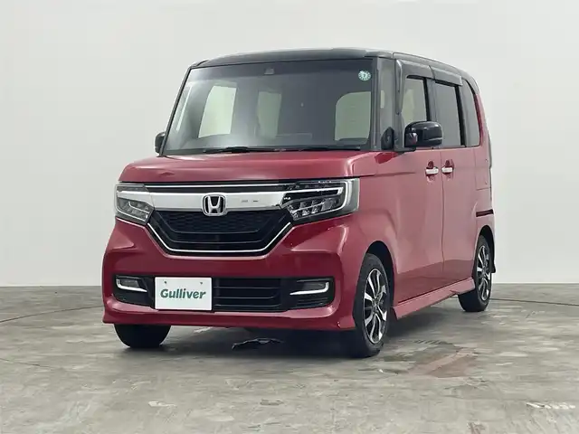 ホンダ Ｎ ＢＯＸ カスタム G L ホンダセンシング 群馬県 2018(平30)年 3.2万km ミラノレッド 衝突軽減　社外７型ナビ　両側パワースライドドア　　バックカメラ　ビルトインＥＴＣ　ＬＥＤオートヘッドライト　クルーズコントロール　ＡＢＳ　横滑り防止装置　純正１４インチアルミホイール　盗難防止装置
