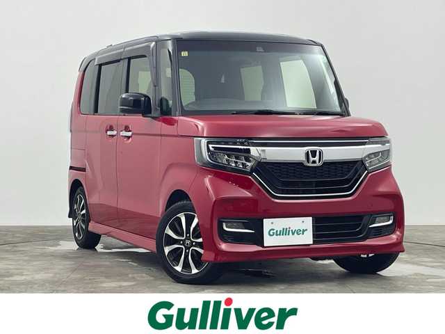 ホンダ Ｎ ＢＯＸ カスタム G L ホンダセンシング 群馬県 2018(平30)年 3.2万km ミラノレッド 衝突軽減　社外７型ナビ　両側パワースライドドア　　バックカメラ　ビルトインＥＴＣ　ＬＥＤオートヘッドライト　クルーズコントロール　ＡＢＳ　横滑り防止装置　純正１４インチアルミホイール　盗難防止装置