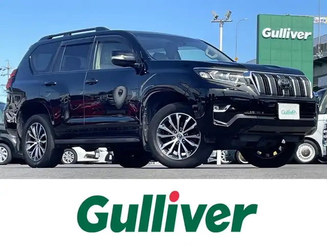 トヨタ ランドクルーザー プラド TX Lパッケージ 愛知県 2017(平29)年 9.1万km ブラック サンルーフ /ルーフレール/純正メーカーDAナビ/フルセグTV/BT/パノラミックビューモニター/ビルトイン2.0ETC/純正19インチAW/トヨタセーフティセンス/レーダークルーズコントロール/クリアランスソナー /オートライト/ベージュ革シート/前席パワーシート/前席シートヒーター /エアシート/純正フロアマット/取説、保証書/スペアキー