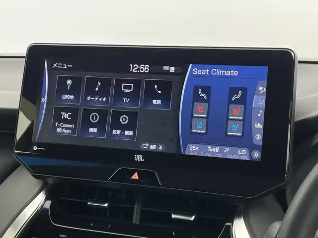 トヨタ ハリアー ハイブリッド Z レザーパッケージ 新潟県 2021(令3)年 4.7万km プレシャスブラックパール ワンオーナー/純正12.3インチメモリナビ/　フルセグTV/Bluetooth/USB/JBLサウンドシステム/トヨタセーフティセンス/・プリクラッシュセーフティ/・レーントレーシングアシスト/・レーンディパーチャーアラート/・レーダークルーズコントロール/・ロードサインアシスト/・オートマチックハイビーム/ブラインドスポットモニター/全方位モニター/デジタルインナーミラー/レザーシート/パワーバックドア/前席パワーシート/前席シートヒーター/前席シートベンチレーション/D席メモリーシート/ステアリングヒーター/ヘッドアップディスプレイ/前後コーナーセンサー/ビルトインETC2.0/レザーステアリング/ステアリングスイッチ