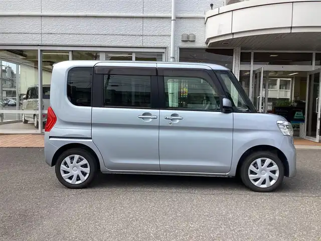 ダイハツ タント X スマートセレクション SA 鹿児島県 2014(平26)年 3.1万km ブライトシルバーメタリック 純正オーディオ　CD/AUX/FM/AM/純正フロアマット/純正ドアバイザー/プッシュスタート/片側パワースライドドア/イージークローザー/アイドリングストップ/コーナーセンサー/オートエアコン/スマートアシスト/　衝突軽減ブレーキ・横滑り防止装置/分割可倒式リアシート