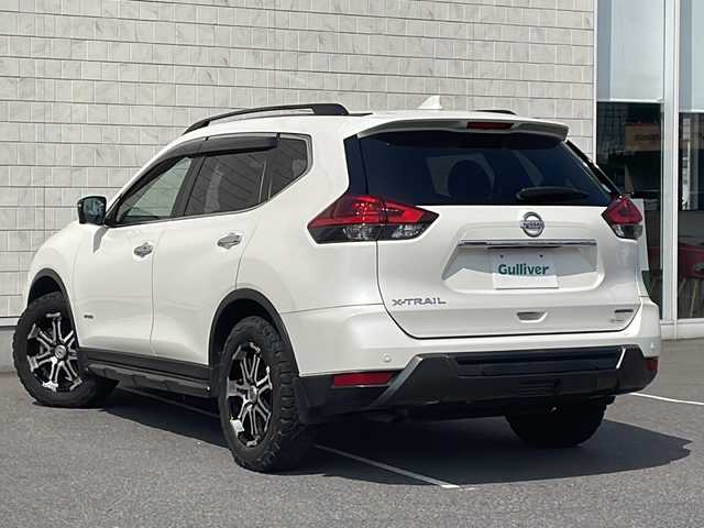 日産 エクストレイル ハイブリッド 20Xi エクストリーマーX 茨城県 2018(平30)年 9.5万km ブリリアントホワイトパール 社外SDナビ(MDV-Z704W)/FM/AM/CD/DVD/SD/BT/フルセグTV/アラウンドビューモニター/プロパイロット/エマージェンシーブレーキ/デジタルインナーミラー/電動リアゲート/カプロンシート/ルーフレール/スマートキー/プッシュスタート/ETC/オートライト/純正フロアマット/純正ドアバイザー/RAYSアルミホイール