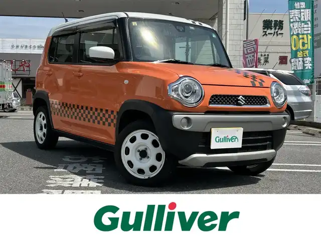 スズキ ハスラー G ターボ 奈良県 2014(平26)年 6.2万km パッションオレンジマイカ/スペリアホワイト ワンオーナー/純正ナビ/(HDMI/FM/AM)/ワンセグTV/ビルトインETC/PCS/運転席シートヒーター/アイドリングストップ/前方ドライブレコーダー/純正ドアバイザー
