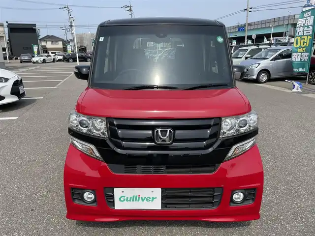 ホンダ Ｎ ＢＯＸ 2トーン カスタム G Lパッケージ 石川県 2015(平27)年 3.5万km ミラノレッド 純正ディスプレイオーディオ/バックカメラ/HIDヘッドライト/両側パワースライドドア/あんしんパッケージ/純正アルミホイール/スマートキー/プッシュスタート/電動ミラー/オートリトラミラー/オートライト