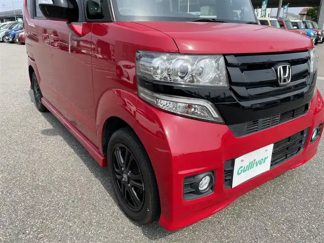 ホンダ Ｎ ＢＯＸ 2トーン カスタム G Lパッケージ 石川県 2015(平27)年 3.5万km ミラノレッド 純正ディスプレイオーディオ/バックカメラ/HIDヘッドライト/両側パワースライドドア/あんしんパッケージ/純正アルミホイール/スマートキー/プッシュスタート/電動ミラー/オートリトラミラー/オートライト