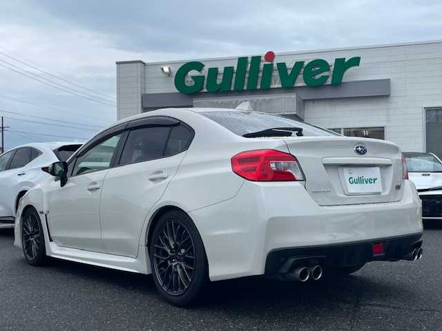 スバル ＷＲＸ ＳＴＩ STI 三重県 2016(平28)年 5.1万km クリスタルホワイトP 社外フローティングディスプレイオーディオ/6速MT/STi専用18インチAW/D席RECAROシート/レッドステッチ革巻きステアリング/LEDアクセサリーライナー/合皮スエードコンビシート/電動格納ミラー