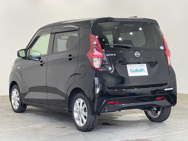日産 デイズ X 栃木県 2021(令3)年 2.4万km ブラック 純正ナビ(MJ119D-W)/(フルセグTV・Bluetooth・CD・SD・AUX)/バックカメラ/エマージェンシーブレーキ/車線逸脱防止/前後コーナーセンサー/前方ドライブレコーダー/アイドリングストップ/オートライト/純正アルミホイール/純正フロアマット/ドアバイザー/ETC/スマートキー/取扱説明書/保証書