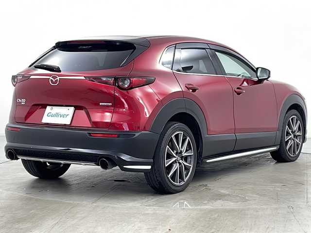 マツダ ＣＸ－３０ XD Lパッケージ 道央・札幌 2021(令3)年 2.6万km ソウルレッドクリスタルM ・4WD/・ディーゼル/・寒冷地仕様/・純正ナビ/・BT&CD&DVD&HDMI&TV/・AppleCarPlay&AndroidAuto/・全方位カメラ/・純正フルエアロ/・i-ACTIVSENSE/・ブラインドスポットモニター/・パドルシフト/・パワーバックドア/・レザーシート/・運転席パワーシートメモリー付/・前席シートヒーター/・ステアリングヒーター/・ステアリングスイッチ/・オートマチックハイビーム/・オートライト/・LEDヘッドライト&フォグ/・オートワイパー/・プッシュスタート/・スマートキー/・スペアキー1本/・社外エンジンスターター/・ビルトインETC/・純正ドライブレコーダー前後