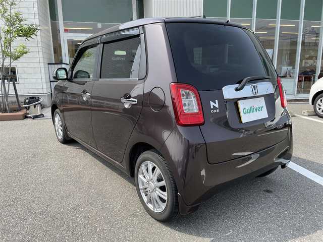 ホンダ Ｎ ＯＮＥ G Lパッケージ 石川県 2013(平25)年 5.6万km プレミアムディープモカパール 純正ディスプレイオーディオ/バックカメラ/LEDヘッドライト/電動ミラー/スマートキー/プッシュスタート/ABS/社外アルミホール/保証書