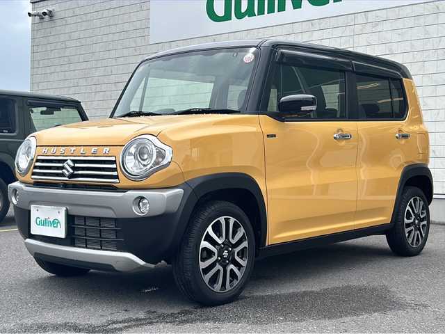 スズキ ハスラー Jスタイル Ⅱ ターボ 香川県 2016(平28)年 2.8万km アクティブイエロー/ブラック2トーンルーフ 純正ナビ／全方位カメラ／ｂｌｕｅｔｏｏｔｈ／フルセグＴＶ／前席シートヒーター／ＨＩＤヘッドライト／アイドリングストップ／衝突軽減ブレーキ／横滑り防止／ＥＴＣ／クルーズコントロール
