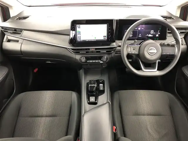 日産 ノート X 愛知県 2021(令3)年 3.9万km ガーネットレッド 純正メモリナビ/（CD/DVD/フルセグＴＶ/Bluetooth/AM/FM）/ビルトインETC/バックカメラ/純正前方ドラレコ/純正フロアマット/LEDヘッドライト/オートライト/オートハイビーム/フォグランプ/電動パーキングブレーキ/オートホールド/スマートキー