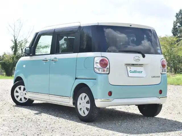 ダイハツ ムーヴ キャンバス X メイクアップ リミテッド SAⅢ 兵庫県 2020(令2)年 1.3万km パールホワイトⅢ/ファインミントメタリック 2トーン ワンオーナー/両側パワースライドドア/全方位カメラ/ステアリングリモコン/スマートキー/プッシュスタート/オートライト/ディスプレイオーディオ/フォグランプ/スマートアシスト３/アイドリングストップ