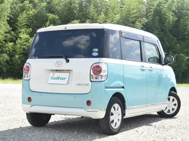 ダイハツ ムーヴ キャンバス X メイクアップ リミテッド SAⅢ 兵庫県 2020(令2)年 1.3万km パールホワイトⅢ/ファインミントメタリック 2トーン ワンオーナー/両側パワースライドドア/全方位カメラ/ステアリングリモコン/スマートキー/プッシュスタート/オートライト/ディスプレイオーディオ/フォグランプ/スマートアシスト３/アイドリングストップ