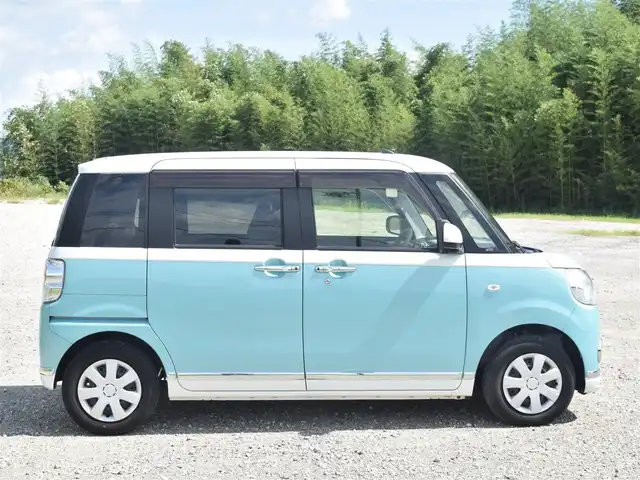 ダイハツ ムーヴ キャンバス X メイクアップ リミテッド SAⅢ 兵庫県 2020(令2)年 1.3万km パールホワイトⅢ/ファインミントメタリック 2トーン ワンオーナー/両側パワースライドドア/全方位カメラ/ステアリングリモコン/スマートキー/プッシュスタート/オートライト/ディスプレイオーディオ/フォグランプ/スマートアシスト３/アイドリングストップ