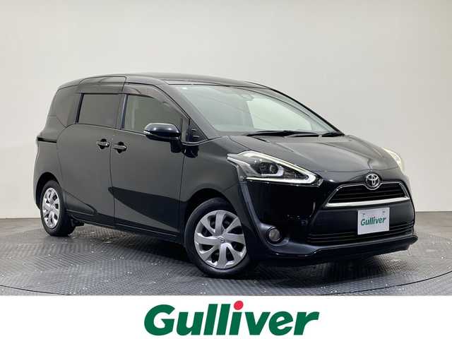 トヨタ シエンタ G 愛媛県 2017(平29)年 8.9万km ブラックマイカ 純正ナビ/フルセグTV/Bluetooth/両側パワースライドドア/バックカメラ/ＥＴＣ/ＬＥＤヘッドライト/純正フロアマット/３列シート/オートマチックハイビーム/オートライト/レーンキープアシスト/衝突被害軽減システム