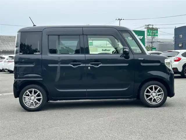 マツダ フレアワゴン ハイブリッド XS 山形県 2018(平30)年 13.9万km ブルーイッシュブラックパール3 衝突被害軽減システム/SDナビ/　　【CD　ワンセグ】/バックカメラ/電動パワースライドドア/LEDオートライト/シートヒーター/14インチアルミホイール/ドライブレコーダー/パーキングアシスト/レーンキープアシスト/純正フロアマット/スマートキー/ETC