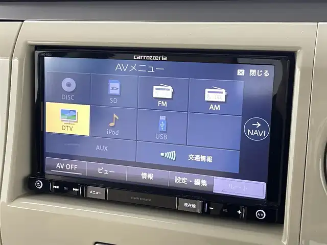 スズキ ラパン X 熊本県 2011(平23)年 6.9万km パールホワイト 社外7インチナビAVIC-RZ33（ＣＤ・ＤＶＤ・ワンセグ）/社外ドライブレコーダー　/電動格納ミラー　/ドアバイザー　/純正フロアマット　/パワーステアリング　/パワーウインドウ　/スマートキー　/プッシュスタート