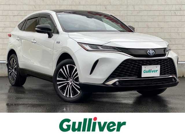 トヨタ ハリアー ＰＨＥＶ Z 岐阜県 2023(令5)年 2.8万km プラチナホワイトパールマイカ ワンオーナー/調光パノラマルーフ/純正ナビ（フルセグ/BT)/パノラマミックビューモニター/ビルトインETC2.0/JBLプレミアムサウンド/全席シートヒーター/前席シートベンチレーション/ステアリングヒーター/ステアリングスイッチ/パワーシート/運転席メモリーシート/デジタルインナーミラー/パワーバックドア/レーダークルーズコントロール/オートハイビーム/ドライブレコーダー/置くだけ充電/黒レザーシート/LEDヘッドライト/４WD/保証書/スペアキー
