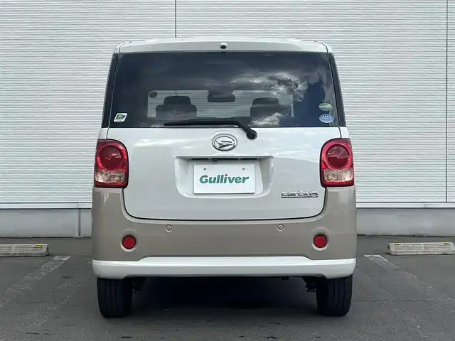 ダイハツ ムーヴ キャンバス X SA Ⅲ 秋田県 2018(平30)年 6.3万km パールホワイトⅢ/ナチュラルベージュマイカメタリック 2トーン ４WD/スマートアシストIII/純正オーディオ（AM/FM/CD)/誤発進抑制機能/LEDヘッドライト/スマートキー/アイドリングストップ/プッシュスタート/レーンキープアシスト/オートマチックハイビーム/ステアリングスイッチ/純正フロアマット/純正ドアバイザー/オートライト/オートエアコン/パワーステアリング/パワーウィンドウ/電動格納ウィンカーミラー/ヘッドライトレベライザー/横滑り防止/盗難防止装置/寒冷地仕様/保証書/取扱説明書/記録簿/スペアキー×１