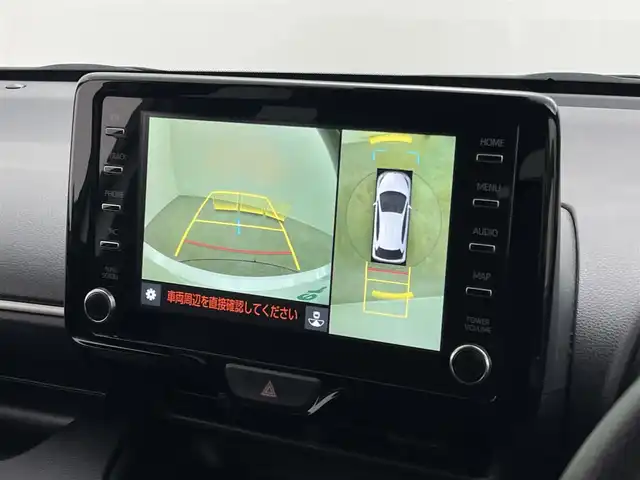 トヨタ ヤリス ハイブリッド G 埼玉県 2020(令2)年 6.1万km ホワイトパールクリスタルシャイン 純正８インチディスプレイオーディオ　パノラミックビューモニター　ＢＳＭ　ビルトインＥＴＣ２．０　前後ドライブレコーダー　セーフティセンス　レーダークルーズコントロール　オートハイビーム　ＬＥＤライト