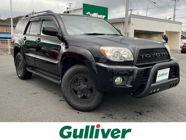 トヨタ ハイラックス サーフ SSR－X LTD 山口県 2007(平19)年 12.4万km ブラック 社外メモリナビ/Bluetooth/フルセグTV/バックカメラ/リモコンキー/キセノンライト/フォグライト/ルーフレール/ハッチパワーウィンドゥ/オールオートパワーウィンドゥ/ETC/社外前方ドライブレコーダー/社外グリル（TOYOTAデザイン）/社外バンパーガード/社外17インチAW/サマータイヤ4本車載（アルミなし）/保証書・取説/スペアキー1本