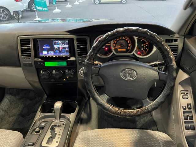 トヨタ ハイラックス サーフ SSR－X LTD 山口県 2007(平19)年 12.4万km ブラック 社外メモリナビ/Bluetooth/フルセグTV/バックカメラ/リモコンキー/キセノンライト/フォグライト/ルーフレール/ハッチパワーウィンドゥ/オールオートパワーウィンドゥ/ETC/社外前方ドライブレコーダー/社外グリル（TOYOTAデザイン）/社外バンパーガード/社外17インチAW/サマータイヤ4本車載（アルミなし）/保証書・取説/スペアキー1本