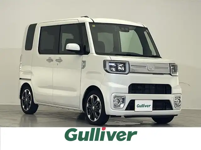 ダイハツ ウェイク G ターボ リミテッド SAⅢ 滋賀県 2018(平30)年 5万km パールホワイトⅢ 禁煙車/社外7インチナビ/（CD・DVD・SD・Bluetooth）/両側パワースライドドア/後方コーナーセンサー/ドライブレコーダー/オートマチックハイビーム/オートライト/衝突被害軽減システム/ステアリングリモコン/ETC/プッシュスタート/オートエアコン/横滑り防止装置