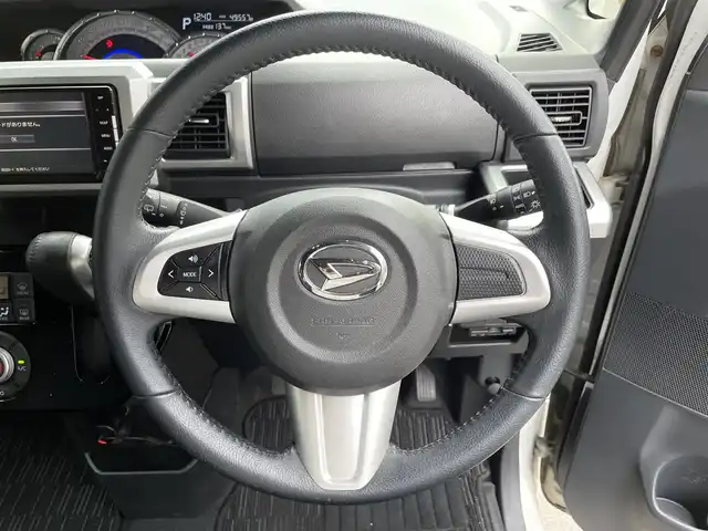 ダイハツ ウェイク G ターボ リミテッド SAⅢ 滋賀県 2018(平30)年 5万km パールホワイトⅢ 禁煙車/社外7インチナビ/（CD・DVD・SD・Bluetooth）/両側パワースライドドア/後方コーナーセンサー/ドライブレコーダー/オートマチックハイビーム/オートライト/衝突被害軽減システム/ステアリングリモコン/ETC/プッシュスタート/オートエアコン/横滑り防止装置