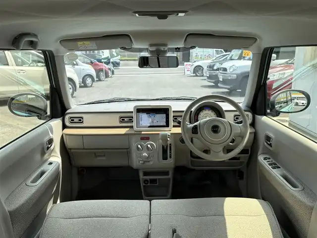 スズキ ラパン S 三重県 2016(平28)年 4.5万km フレンチミントパールメタリック ♪走行44470km/♪ホワイトルーフ/レーダーブレーキサポート/スマートキー×2/プッシュスタート/シートヒーター/アイドリングストップ/純正メモリナビ/・USB・AUX/・フルセグ・DVD再生/・Bluetoothオーディオ/・Apple Car Play/・Android Auto/・全方位モニター/・バック/サイド/フロントカメラ/HIDヘッドライト/オートライト/電格ミラー/革巻ステアリング/ステアリングスイッチ/プライバシーガラス/フロアマット/ETC