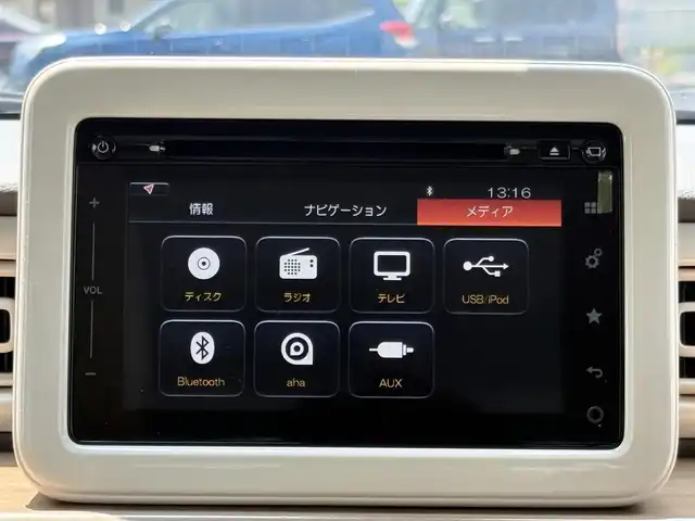 スズキ ラパン S 三重県 2016(平28)年 4.5万km フレンチミントパールメタリック ♪走行44470km/♪ホワイトルーフ/レーダーブレーキサポート/スマートキー×2/プッシュスタート/シートヒーター/アイドリングストップ/純正メモリナビ/・USB・AUX/・フルセグ・DVD再生/・Bluetoothオーディオ/・Apple Car Play/・Android Auto/・全方位モニター/・バック/サイド/フロントカメラ/HIDヘッドライト/オートライト/電格ミラー/革巻ステアリング/ステアリングスイッチ/プライバシーガラス/フロアマット/ETC