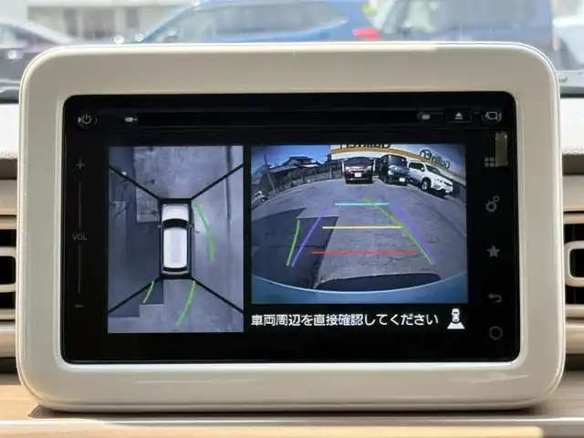 スズキ ラパン S 三重県 2016(平28)年 4.5万km フレンチミントパールメタリック ♪走行44470km/♪ホワイトルーフ/レーダーブレーキサポート/スマートキー×2/プッシュスタート/シートヒーター/アイドリングストップ/純正メモリナビ/・USB・AUX/・フルセグ・DVD再生/・Bluetoothオーディオ/・Apple Car Play/・Android Auto/・全方位モニター/・バック/サイド/フロントカメラ/HIDヘッドライト/オートライト/電格ミラー/革巻ステアリング/ステアリングスイッチ/プライバシーガラス/フロアマット/ETC