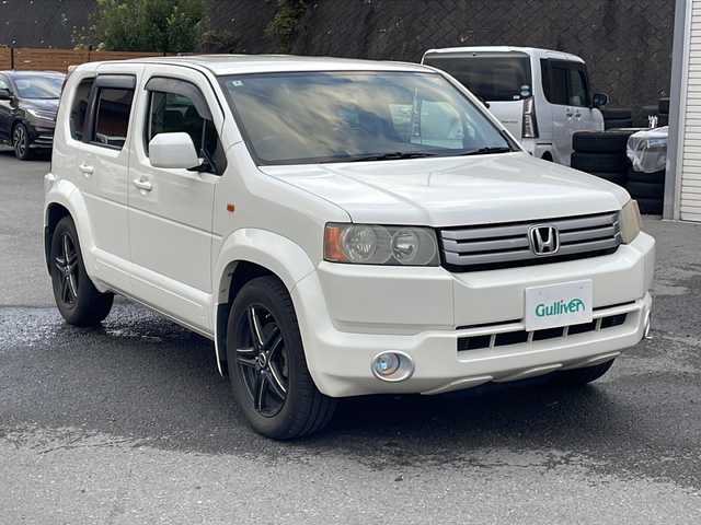 ホンダ クロスロード 20X 山梨県 2007(平19)年 9.7万km プレミアムホワイトパール 社外HDDナビ（VIE-X07B）/ＣＤＤＶＤＢＴ/バックカメラ/ETC/純正HIDヘッドライト/社外アルミホイール/スタッドレス積み込み（1本パンク）