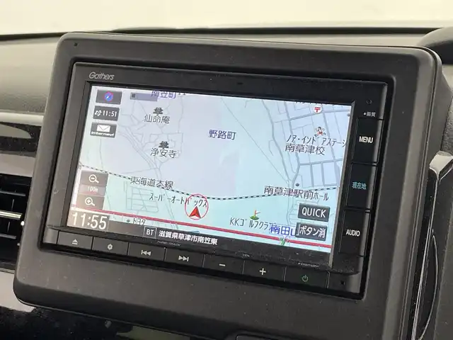 ホンダ Ｎ ＢＯＸ カスタム L 滋賀県 2021(令3)年 10.7万km クリスタルブラックパール 純正ナビ/Bluetooth/CD/USB/フルセグTV/追従クルーズコントロール/左側パワースライドドア/シートヒーター/プラズマクラスター技術搭載フルオートエアコン/純正14インチアルミホイール/オートライト/オートハイビーム/ドライブレコーダー/ETC