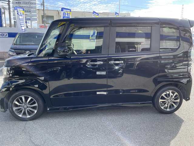 ホンダ Ｎ ＢＯＸ カスタム L 兵庫県 2021(令3)年 10.7万km クリスタルブラックパール 純正ナビ/Bluetooth/CD/USB/フルセグTV/追従クルーズコントロール/左側パワースライドドア/シートヒーター/プラズマクラスター技術搭載フルオートエアコン/純正14インチアルミホイール/オートライト/オートハイビーム/ドライブレコーダー/ETC