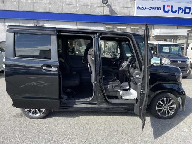 ホンダ Ｎ ＢＯＸ カスタム L 兵庫県 2021(令3)年 10.7万km クリスタルブラックパール 純正ナビ/Bluetooth/CD/USB/フルセグTV/追従クルーズコントロール/左側パワースライドドア/シートヒーター/プラズマクラスター技術搭載フルオートエアコン/純正14インチアルミホイール/オートライト/オートハイビーム/ドライブレコーダー/ETC