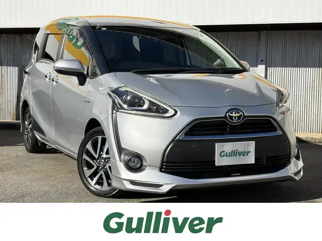 トヨタ シエンタ ハイブリッド G 三重県 2015(平27)年 11.8万km シルバーM TRDエアロ/プリクラッシュセーフティ/レーンディパーチャーアラート/両側パワースライドドア/スマートキー×2/プッシュスタート/純正ナビ/・TV・CD・AUX/・Bluetoothオーディオ/・バックカメラ/純正16インチAW/LEDヘッドライト/フォグライト/オートライト/オートマチックハイビーム/ウィンカーミラー/電格ミラー/革巻シフトノブ/革巻ステアリング/ステアリングスイッチ/プライバシーガラス/フロアマット/ドアバイザー/ビルトインETC
