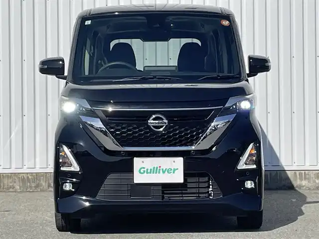日産 ルークス HWS Gターボ プロパイロットED 福岡県 2021(令3)年 1.1万km ブラック 純ナビ　/フルセグＴＶ　/全周囲カメラ　/ＬＥＤオートライト　/オートハイビーム　/エマージェンシーブレーキ　/ＬＤＡ　/ＡＣＣ　/両側パワスラ　/電格ミラー　/スマートキー／プッシュスタート　/前後コーナーセンサー/後席サーキュレーター/後席ロールサンシェード/Bluetooth