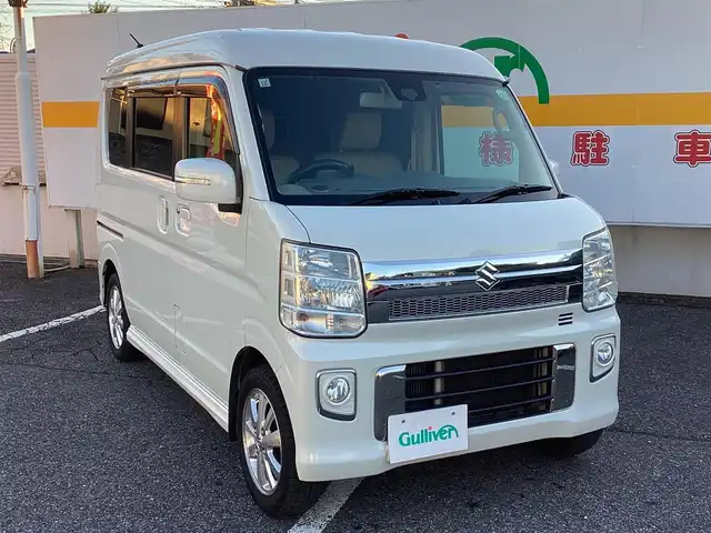 スズキ エブリィ ワゴン PZターボ スペシャル 千葉県 2017(平29)年 15.6万km パールホワイト ワンオーナー/8インチメモリナビ DVD/CD/TV/MS/BT/　AVIC-RL901/フルセグテレビ/バックカメラ/両側パワースライドドア/ETC/スマートキースペアキー/取扱説明書/保証書