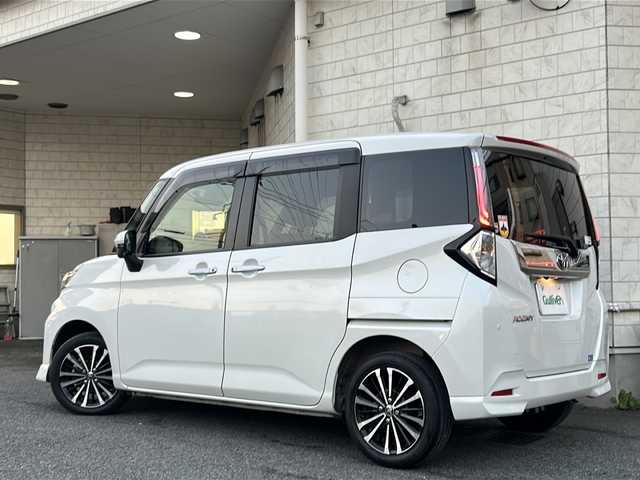 トヨタ ルーミー カスタムG－T 神奈川県 2021(令3)年 1.2万km パールホワイトⅢ ワンオーナー/純正ディーラーナビ(CD/DVD/SD/BT/フルセグTV)/全方位カメラ/両側パワースライドドア/プリクラッシュセーフティ/横滑り防止装置/アイドリングストップ/クリアランスソナー/レーダークルーズコントロール/D/N席シートヒーター/ETC2.0/前後ドライブレコーダー/2列目サンシェード/ISOFIX/スペアキー×1/保証書/取扱説明書