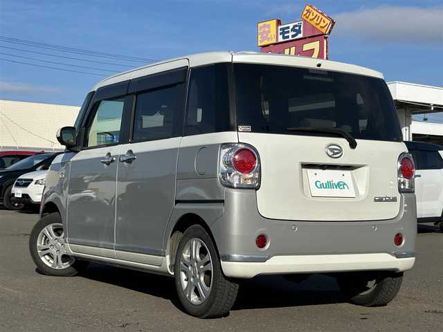 ダイハツ ムーヴ キャンバス G メイクアップ VS SAⅢ 新潟県 2021(令3)年 1.1万km パールホワイトⅢ/スムースグレーマイカメタリック 2トーン 4WD/ワンオーナー/純正ナビ/（CD/DVD/BT/ラジオ）/フルセグTV/全方位カメラ/バックカメラ/両側パワースライドドア/プッシュスタート/シートヒーター/純正エンジンスターター/スペアキー×2/スマートキー/純正AW付冬タイヤ/純正カバー付サマータイヤ積込/アイドリングストップ/オートライト/オートハイビーム/横滑り防止装置/衝突軽減システム/取扱説明書/保証書/記録簿