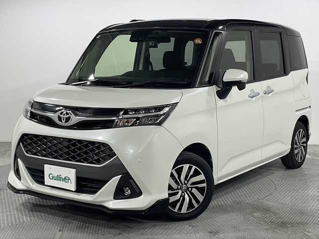 トヨタ タンク カスタムG 広島県 2020(令2)年 2.7万km ブラックマイカメタリック/パールホワイト2トーン 純正ナビ　/バックカメラ　/シートヒーター　/両側パワースライドドア　/コーナーセンサー　/衝突軽減　/レーンキープ　/オートハイビーム　/踏み間違い防止　/クルーズコントロール　/ＬＥＤヘッドライト　/Ｂｌｕｅｔｏｏｔｈ/純正14インチアルミホイール(165/65/R14)/エアバック(運転席/助手席)