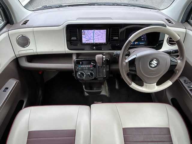 スズキ ＭＲワゴン Wit LS 宮城県 2013(平25)年 8万km コメットグリーン ワンオーナー/社外SDナビ/AM/FM/MSV/USB/CD/DVD/ワンセグTV/HIDヘッドライト/オートライト/アイドリングストップ/エンジンプッシュスタート/スマートキー/スペアキー１本/ドアバイザー/保証書/取扱説明書有り/社外AW付き夏タイヤ/（155/65/R14）