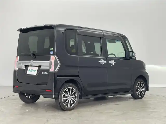 ダイハツ タント カスタムX トップED LTD SAⅢ 埼玉県 2018(平30)年 4.5万km ブラックマイカメタリック 全方位カメラ/バックカメラ/純正SDナビ（NSZN－W66D）/Bluetooth・フルセグ/パノラミックビュー/AHB/オートライト/LEDヘッドライト/両側パワースライドドア/ビルトインETC /プリクラッシュセーフティ/D席シートヒーター/AAC/ステアリングリモコン/ハーフレザーシート/電子格納ミラー/純正14インチアルミホイール/スマートキー/スペアキー1本/プッシュスタート